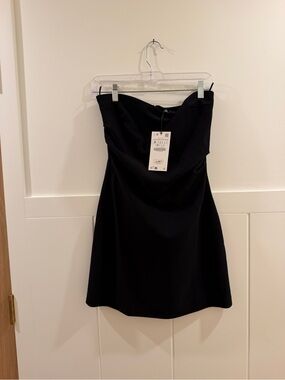 Zara Strapless Black Dress